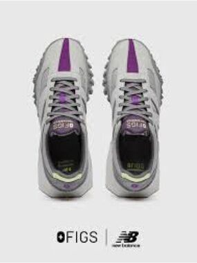 New Balance X Figs XC-72 men’s 7 Gray and Purple anti microbial insole medical